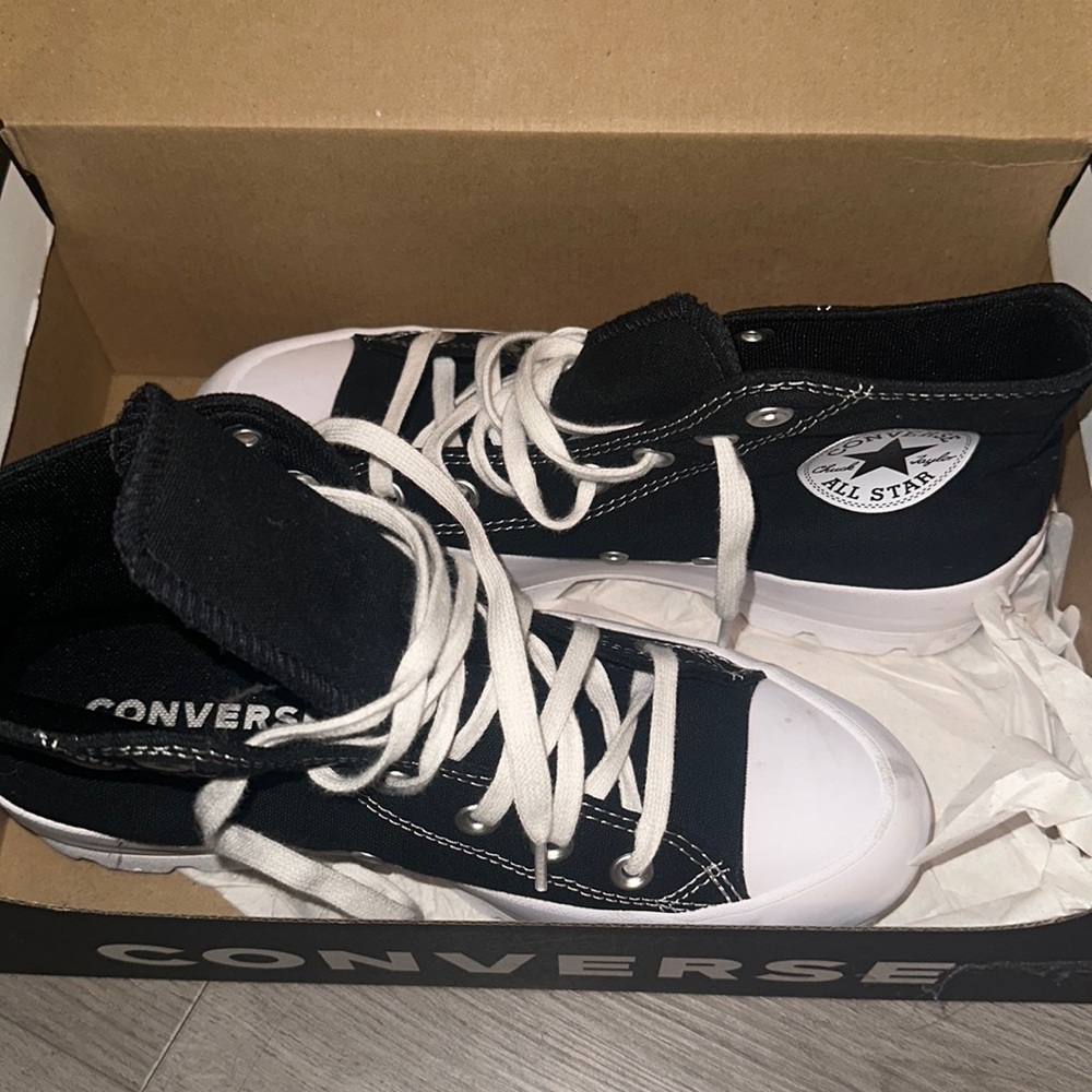 Converse black & white CTAS LUGGED HIGH TOP